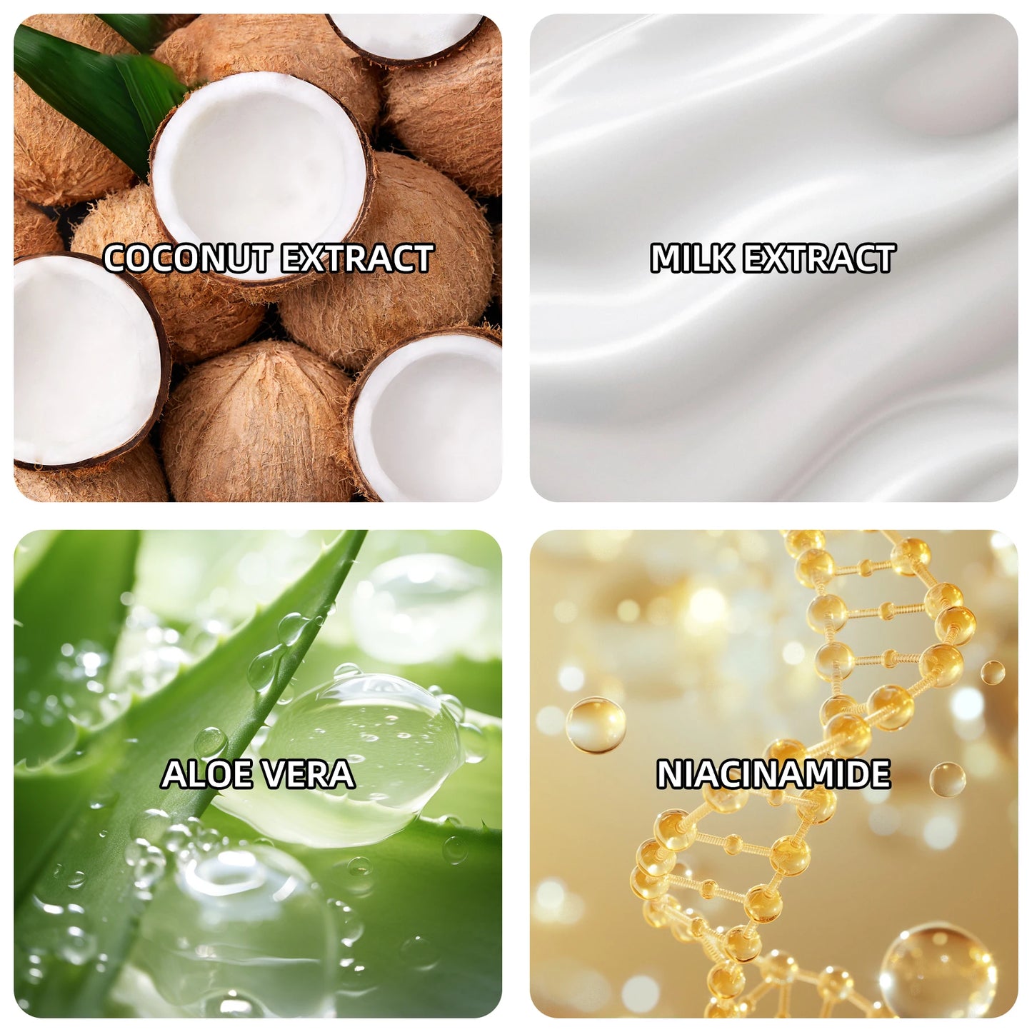 Ottilavie Coconut Exfoliating Scrub Cream Physical Exfoliation for Smooth Skin Suitable for All Skin Types (Face, Neck & Body)