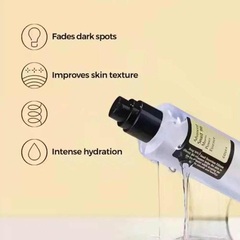 COSRX 100Ml Advanced Snail 96 Mucin Power Essence Improve Skin Texture Intense Hydration Fade Dark Spot Moisturizing Skin Care