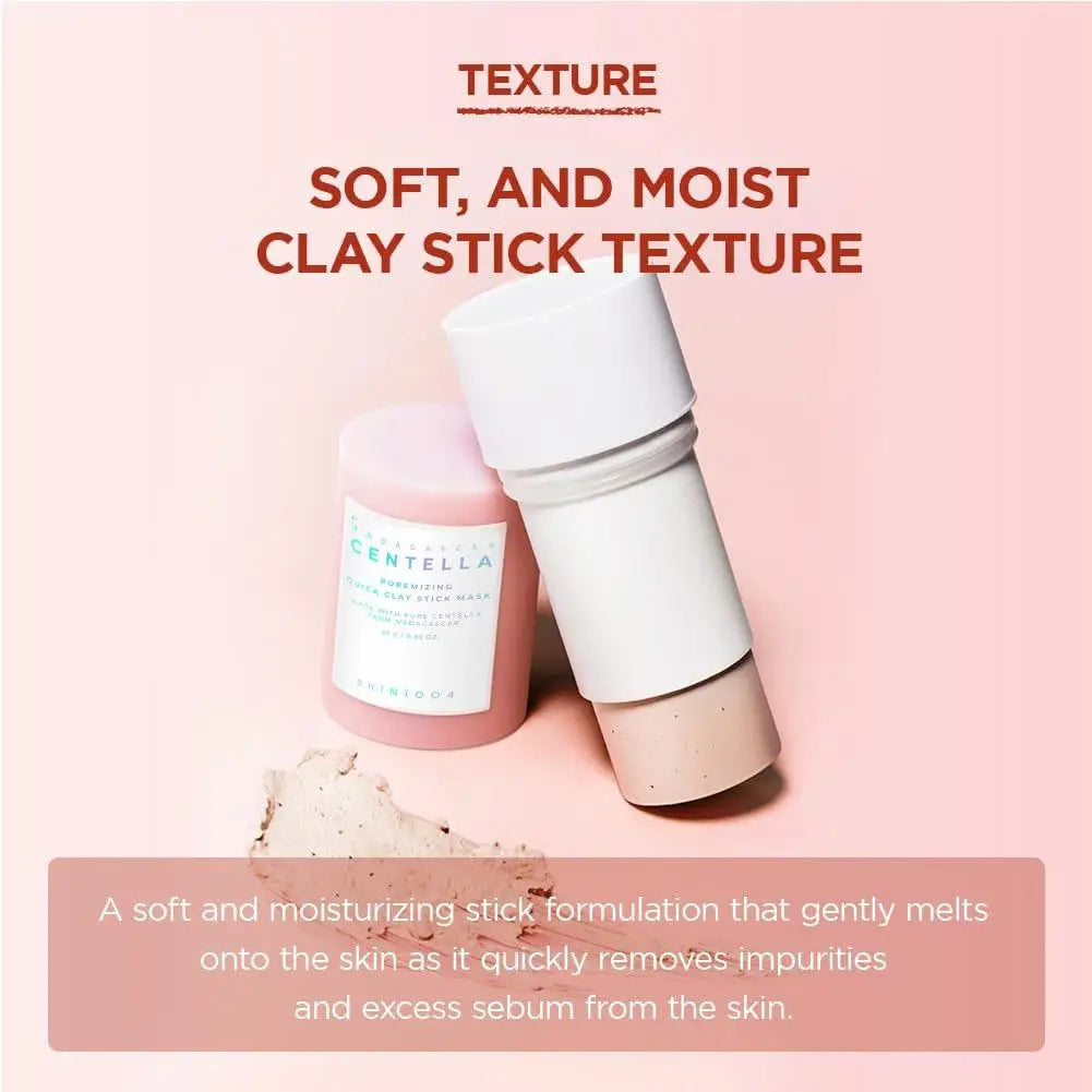 Skin1004 Centella Asiatica Himalayan Pink Salt Cleansing Mud Stick Quick Moisturizing Soothing Facial Brightening Face Mask