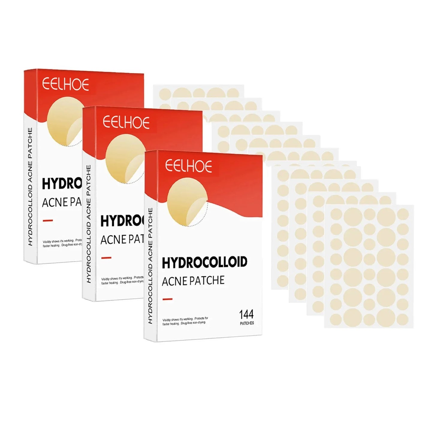 1/2/3 Box Face Acne Patch Invisible Skin Care Pimple Acne Patches Anti-Inflammatory Healing Absorbing Spot Sticker Covering Acne