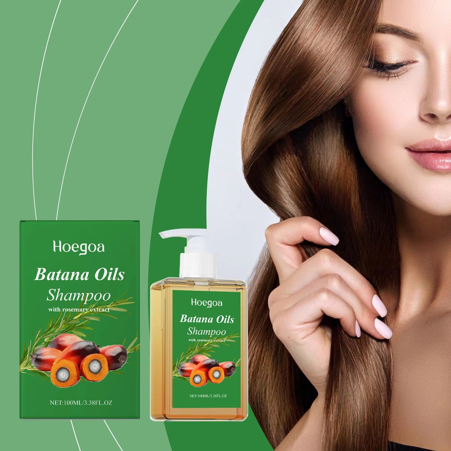 Batana Oil Shampoo Hair Strengthens anti Loss Restore Damaged Split Hair Scalp