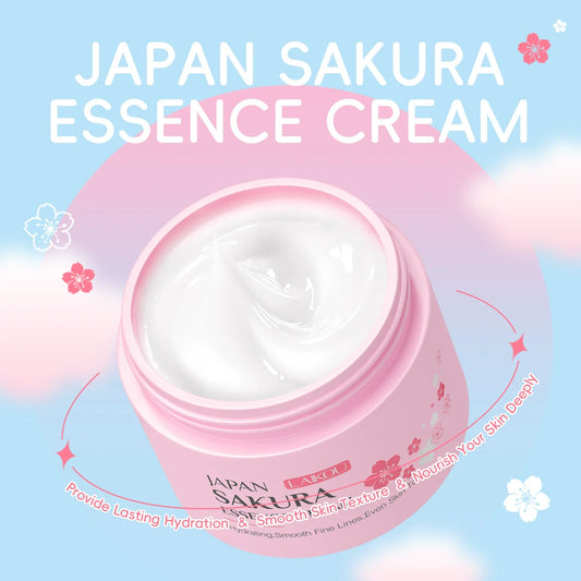 Japan Sakura Face Cream Smoothing Moisturizer Whitening Nourishing Oil Control Moisturizing Skin Care Repair Skin 25G