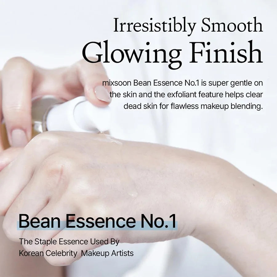 Mixsoon Bean Essence Vegansnail Exfoliating Essence for Face Hydrating Korean Skin Care Glassskin Gentle Deep Hydration 50Ml