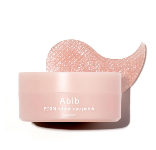 Abib PDRN Retinal Eye Patches - Glow Jelly Set of 60, Korean Under-Eye Patches
