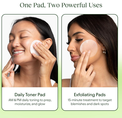 Korean Skincare Anti-Aging, Dark Spot & Wrinkle Minimizing Toner Pads - Hydrating with Snail Mucin, Centella Asiatica, Niacinamide, Peptides - for Acne Marks & Hyperpigmentation - 100 Count