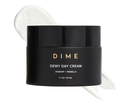 DIME Beauty Dewy Day Cream, Morning Face Moisturizer with Rosehip Oil and Snow Mushroom, 1.7 oz / 50 ml